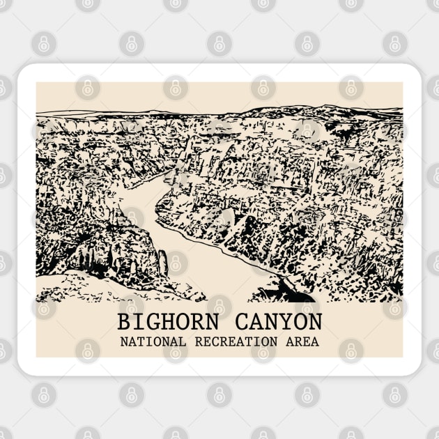 Bighorn Canyon National Recreation Area Sticker by Lakeric